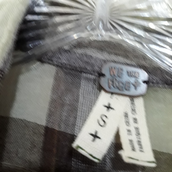 Free People | Crochet back plaid button down S - Picture 5 of 8